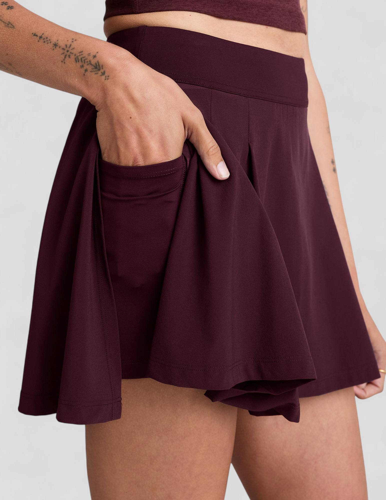 Kerris | Faltenrock Damen Elegant Leicht Sommerrock