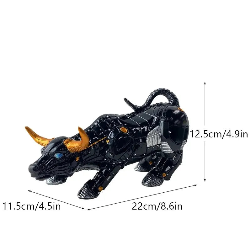 ToroElegance – Dekoratives Resin-Figurensatz mit stilvollen Stierornamenten