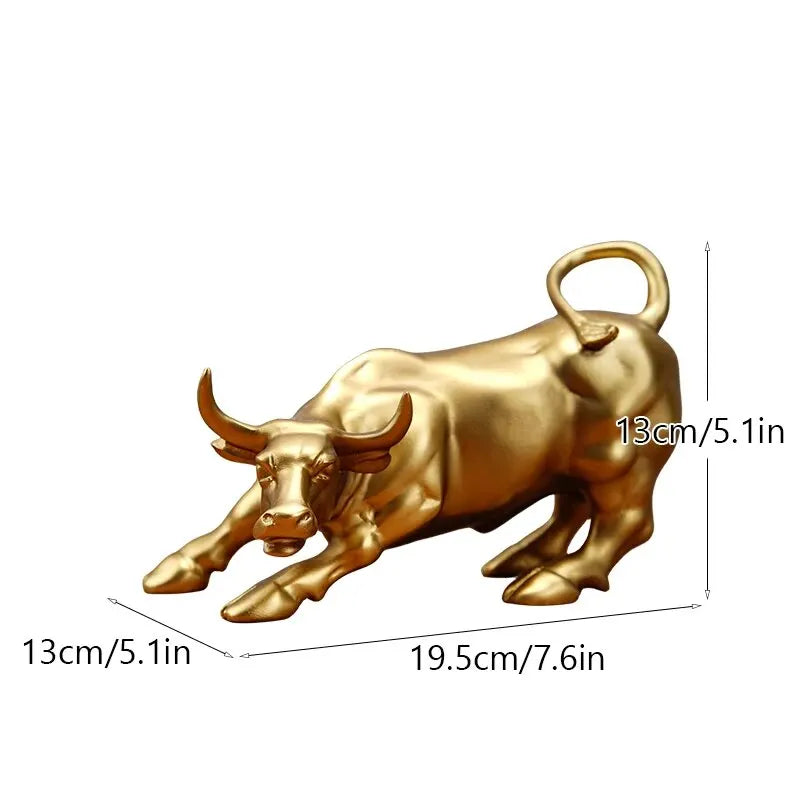ToroElegance – Dekoratives Resin-Figurensatz mit stilvollen Stierornamenten
