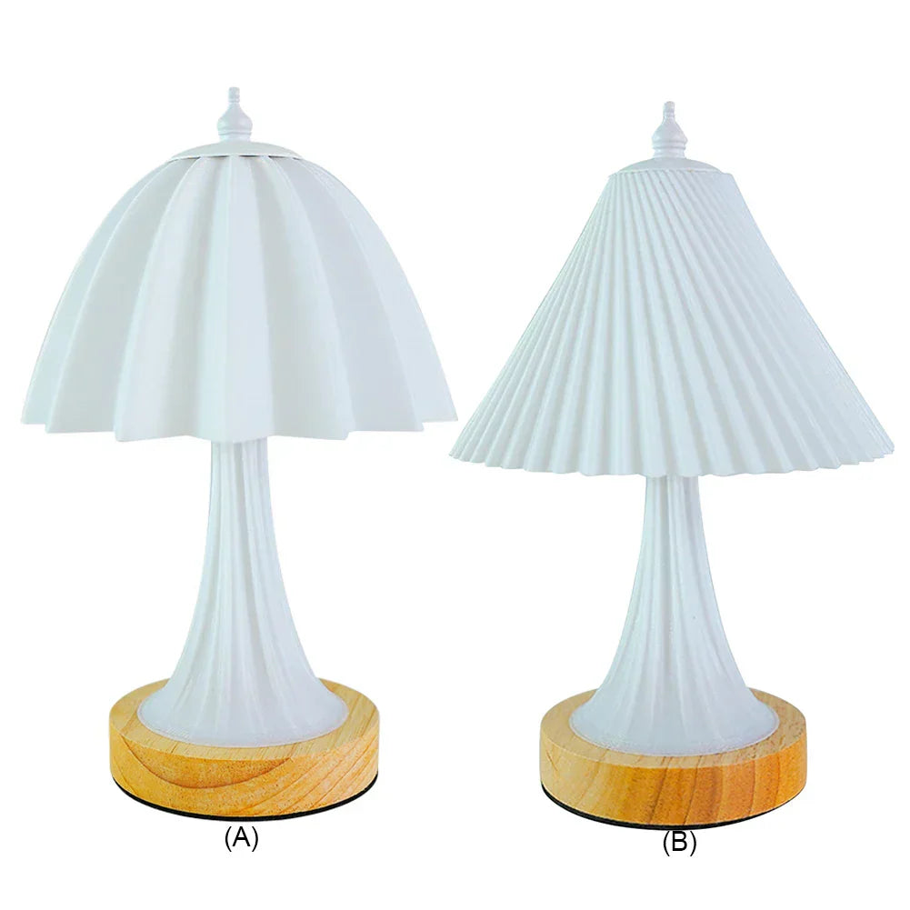 Moderne stilvolle und bequeme Holz-Nachtlampe