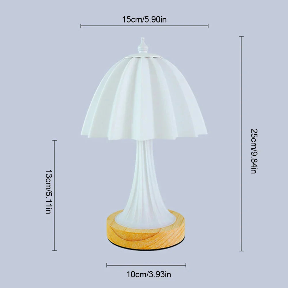 Moderne stilvolle und bequeme Holz-Nachtlampe