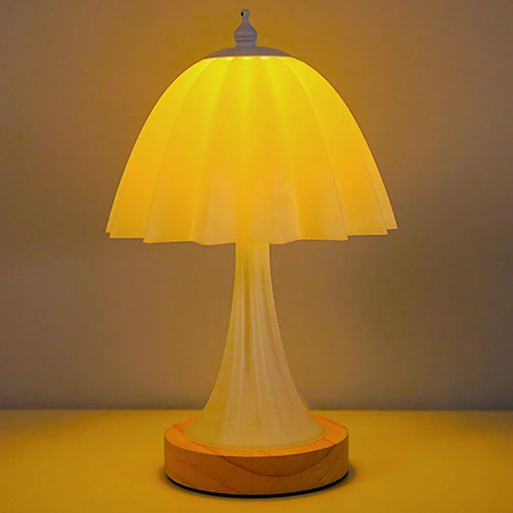 Moderne stilvolle und bequeme Holz-Nachtlampe
