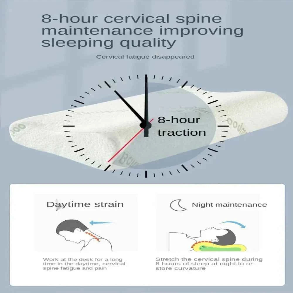 Neckura Premium Bambus-Gedächtnisschaumkissen für optimalen Komfort und erholsamen Schlaf