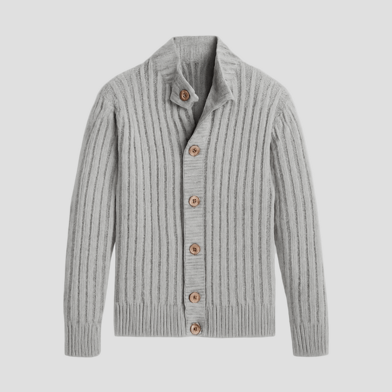 Einreihige Strickjacke mit Knopfverschluss vorne Damen