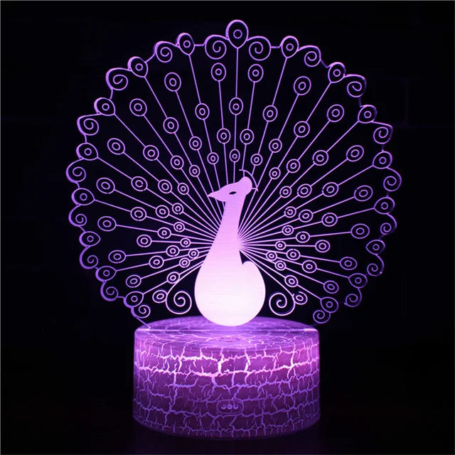 MagicColor – Pfauentraum Nachtlicht Lichtquelle für eine magische Nacht