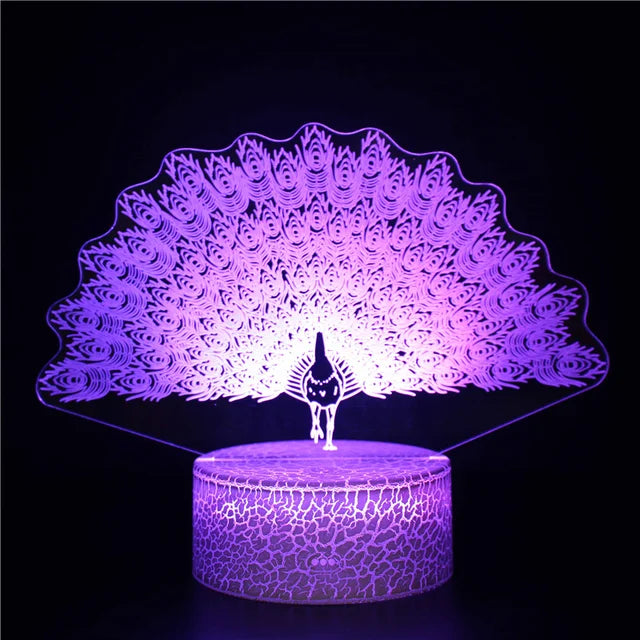 MagicColor – Pfauentraum Nachtlicht Lichtquelle für eine magische Nacht