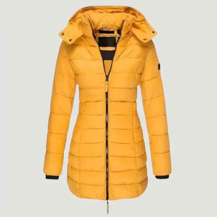 Noella Kuschelige Lange Winterjacke – Flauschige Wattierung für kaltes Wetter