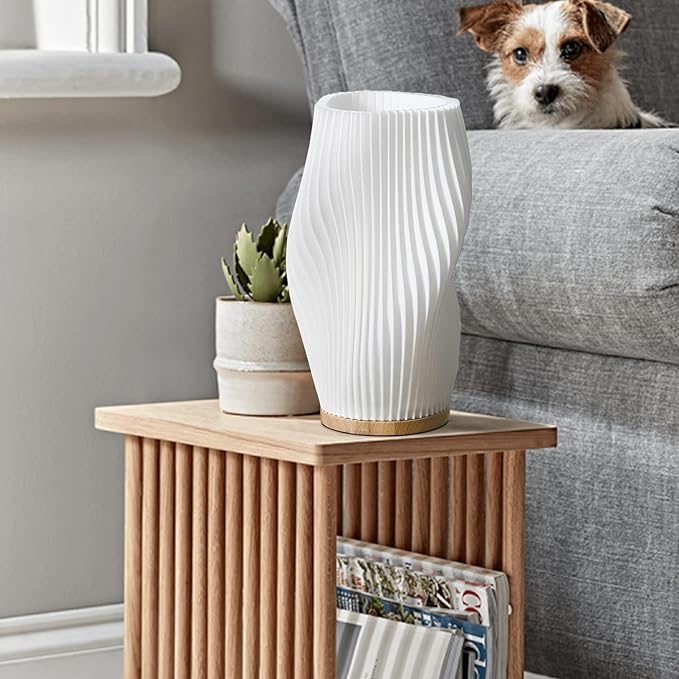 Wellenkamm-Lampe - Einstellbare Helligkeit mit Wellenmuster, modernes schickes Dekor für Ihr Zuhause