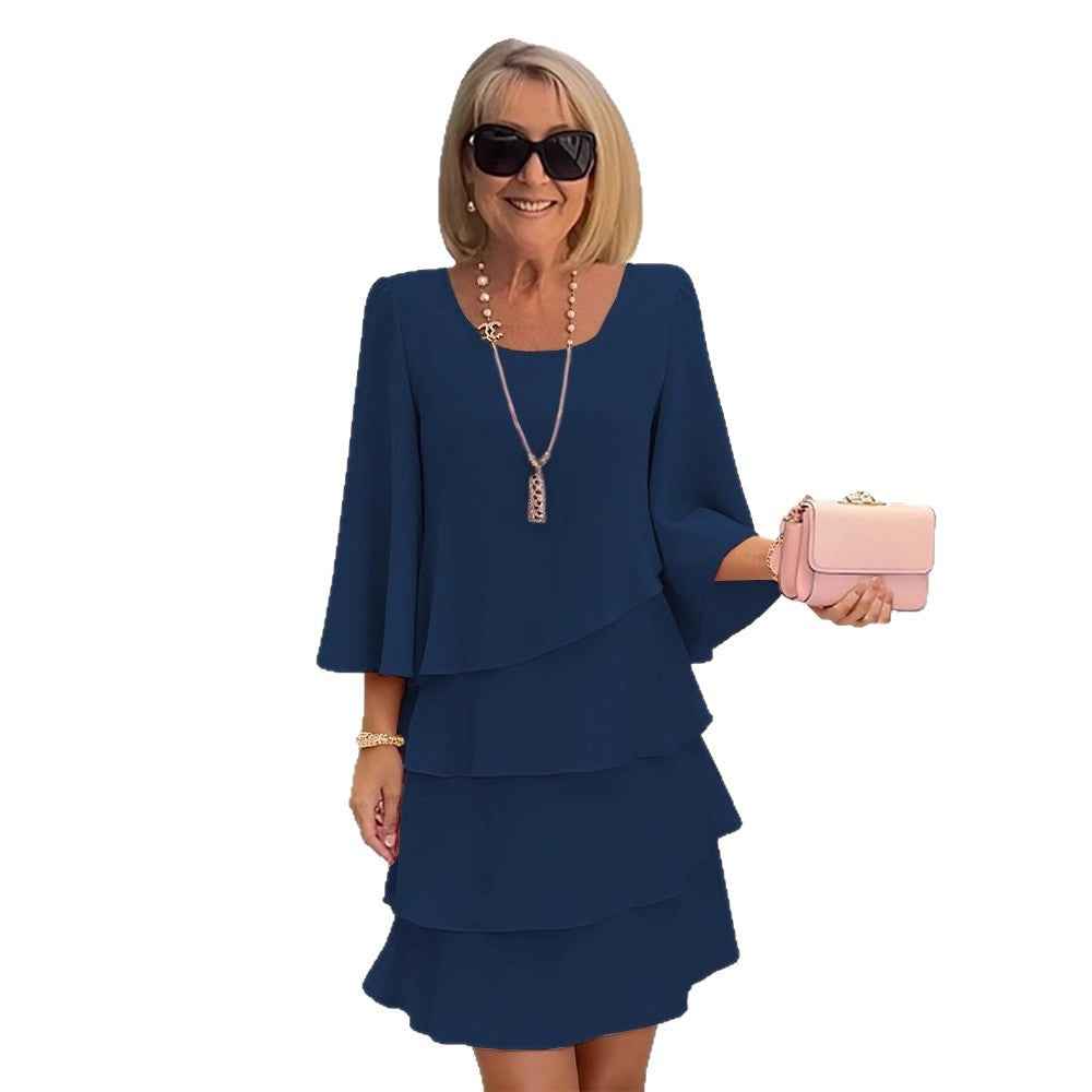 Margaux - Elegantes Midikleid mit Rüschen