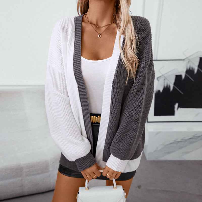 Luxuriöser Strickcardigan mit kuscheligem, texturiertem Muster für Wärme und Stil