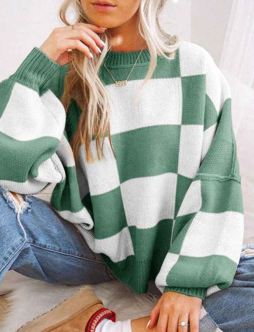 PILDA™ Kuschelig-lässiger Langarm-Pullover in lockerer Passform