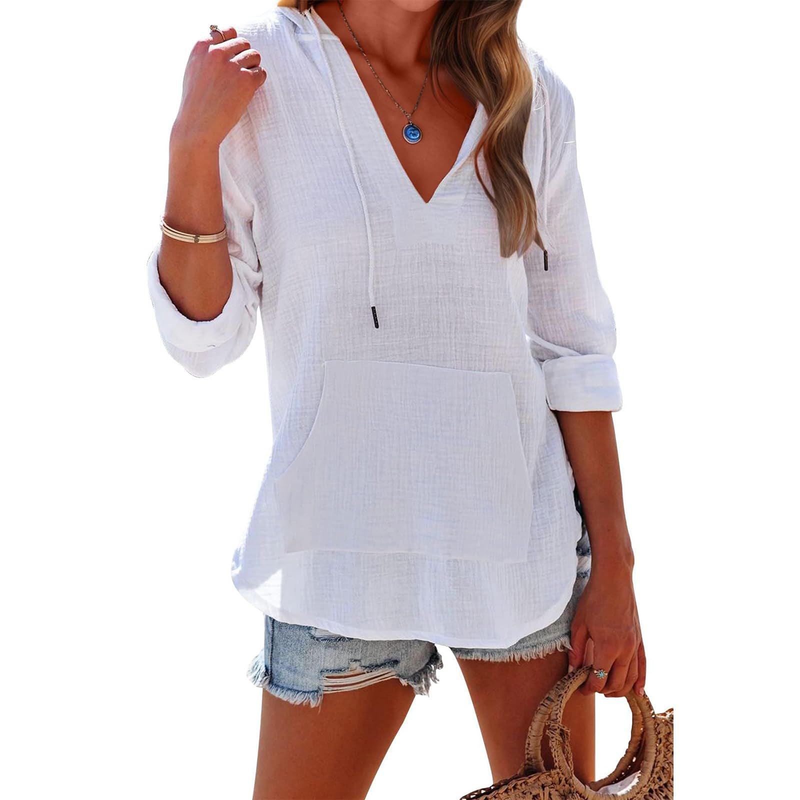ZADIE – Eleganz mit Kapuze, Langarm-Sweatshirt im Chic-Stil