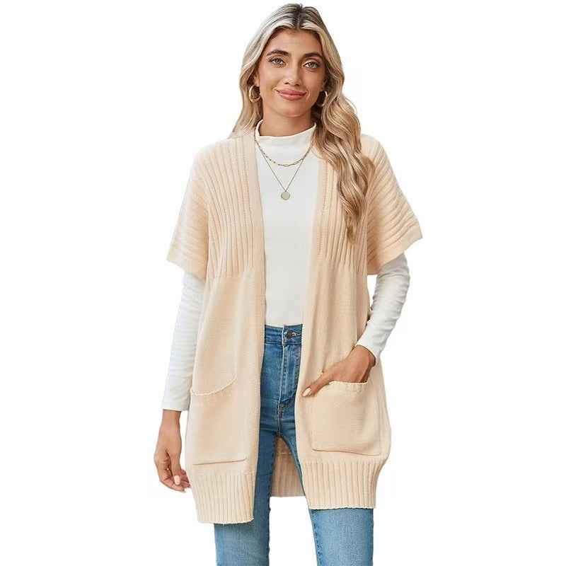 CASSAVA™ leichte Strickjacke mit offener Front – müheloser Alltags-Layer