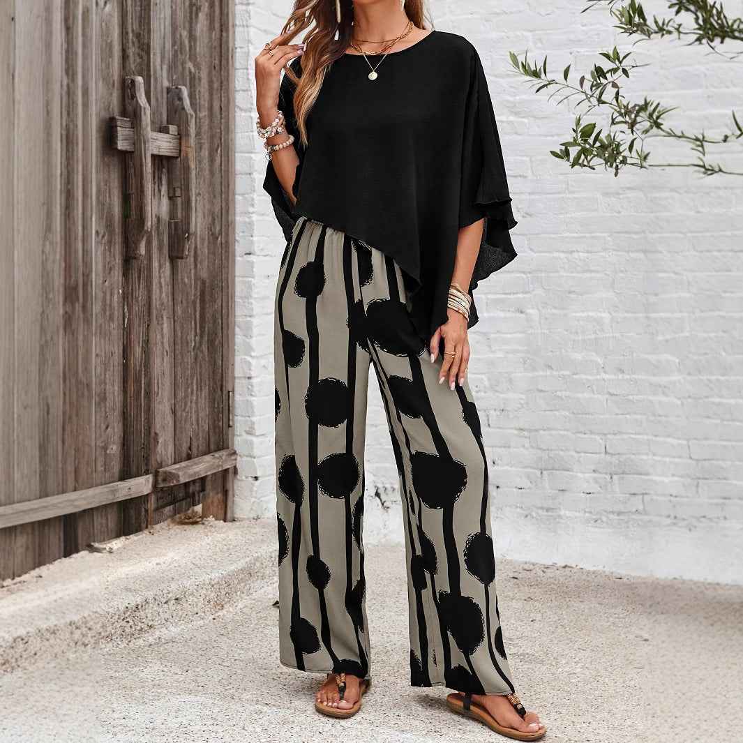 Leichte lange Hosen-Set für den Sommer