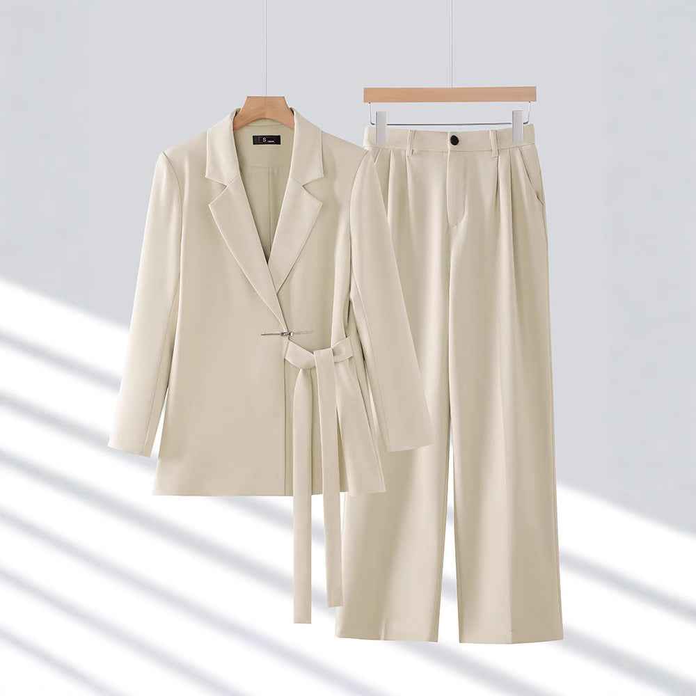 Gabriella Couture | Elegantes Damen-Anzug-Set mit stilvollem langen Blazer