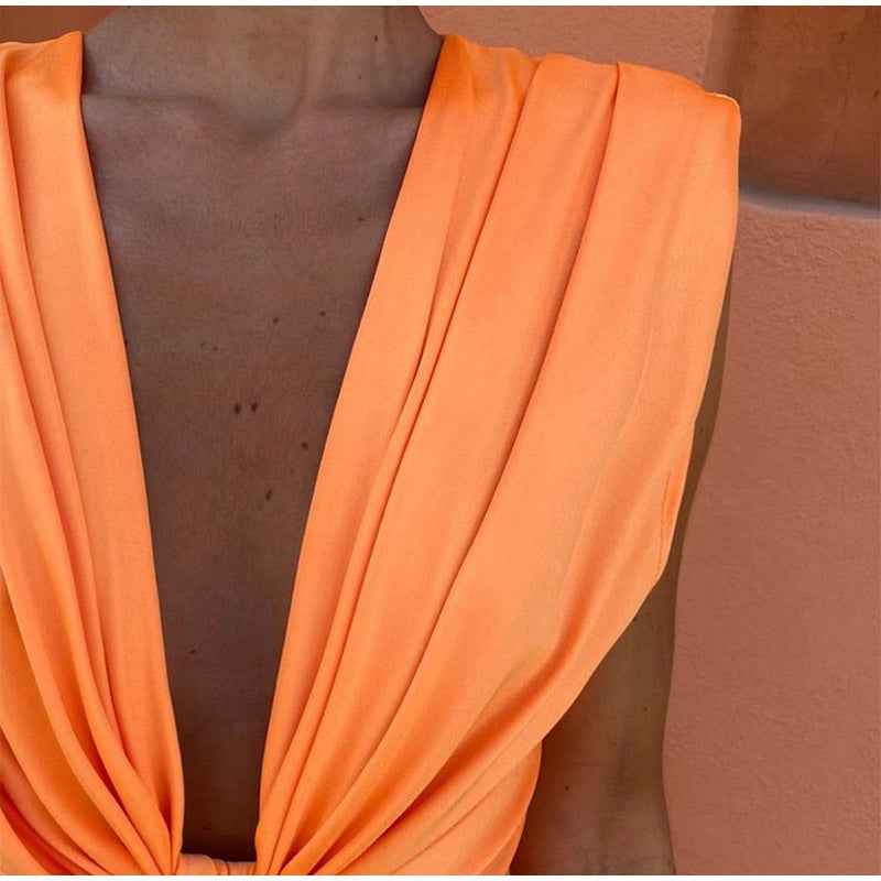 Isabelle - Party-Kleid mit tiefem V-Ausschnitt