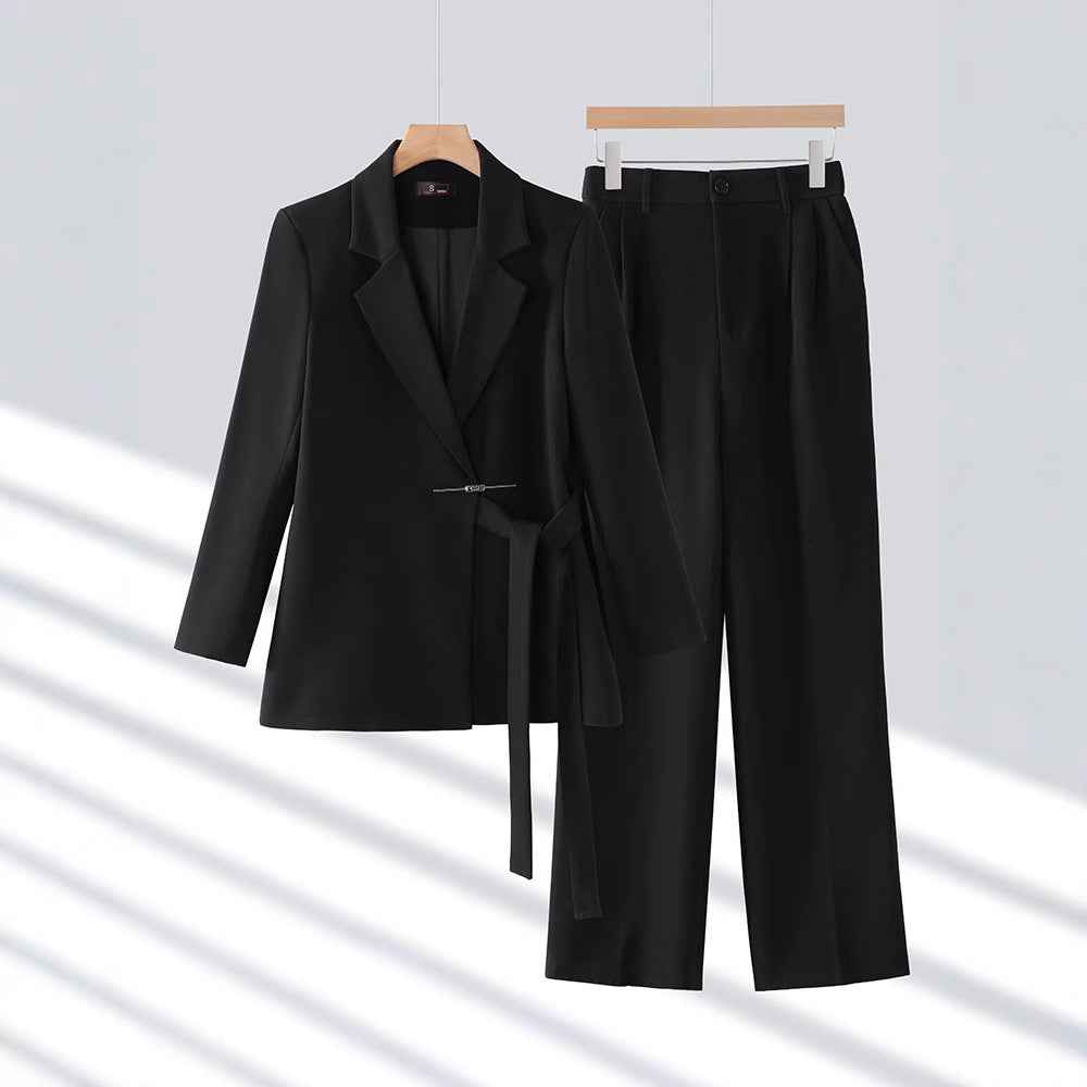 Gabriella Couture | Elegantes Damen-Anzug-Set mit stilvollem langen Blazer