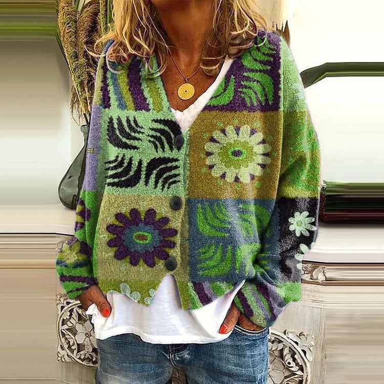 AILISH™ Boho-Chic Strickjacke