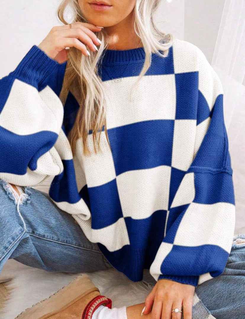 PILDA™ Kuschelig-lässiger Langarm-Pullover in lockerer Passform