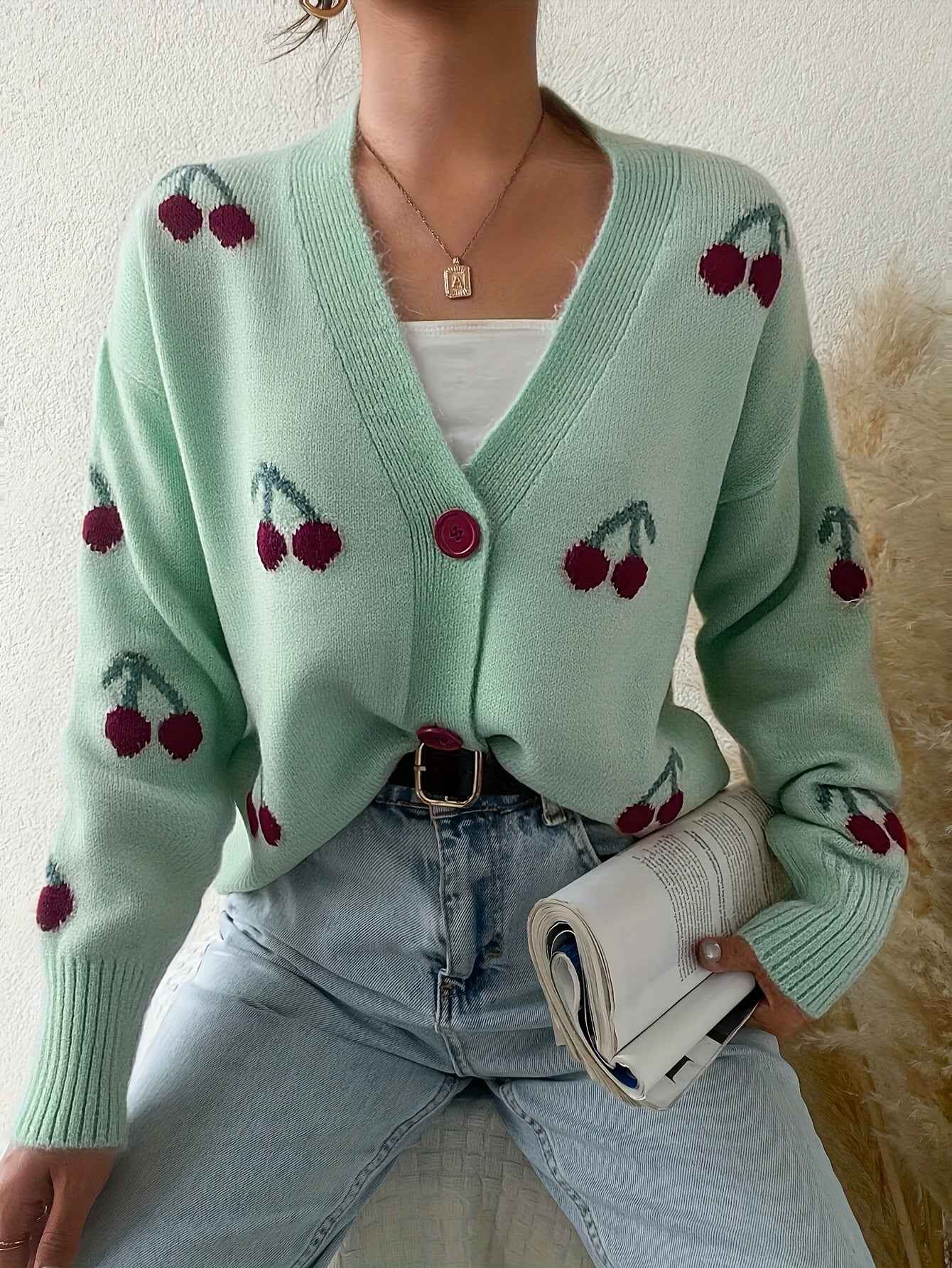 RAINA™ - Eleganter Langarm-Cardigan mit Knöpfen vorne