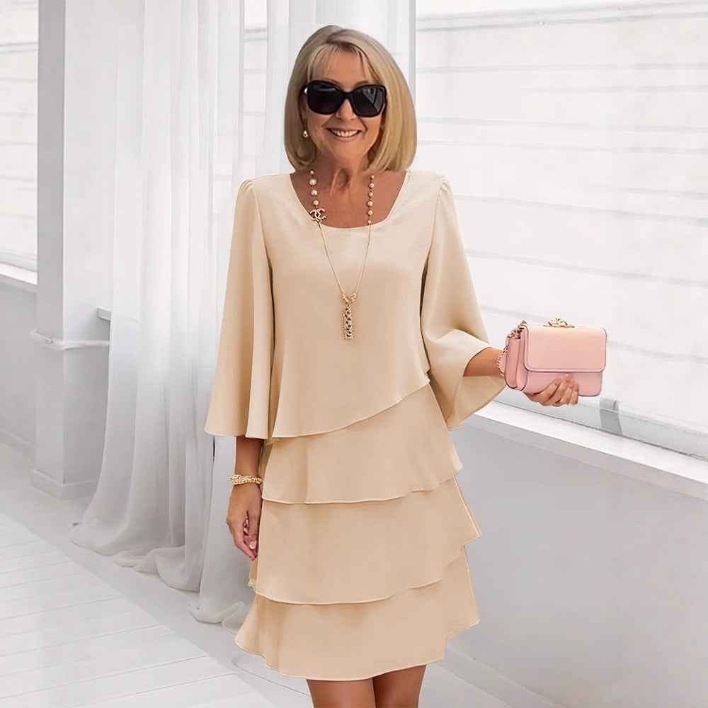 Margaux - Elegantes Midikleid mit Rüschen