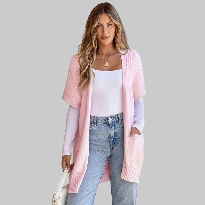 BREE™ leichte Strickjacke mit offener Front – müheloser Stil mit atmungsaktivem Tragekomfort