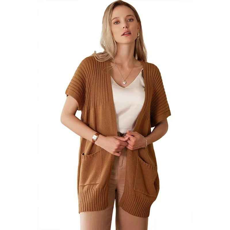 CASSAVA™ leichte Strickjacke mit offener Front – müheloser Alltags-Layer