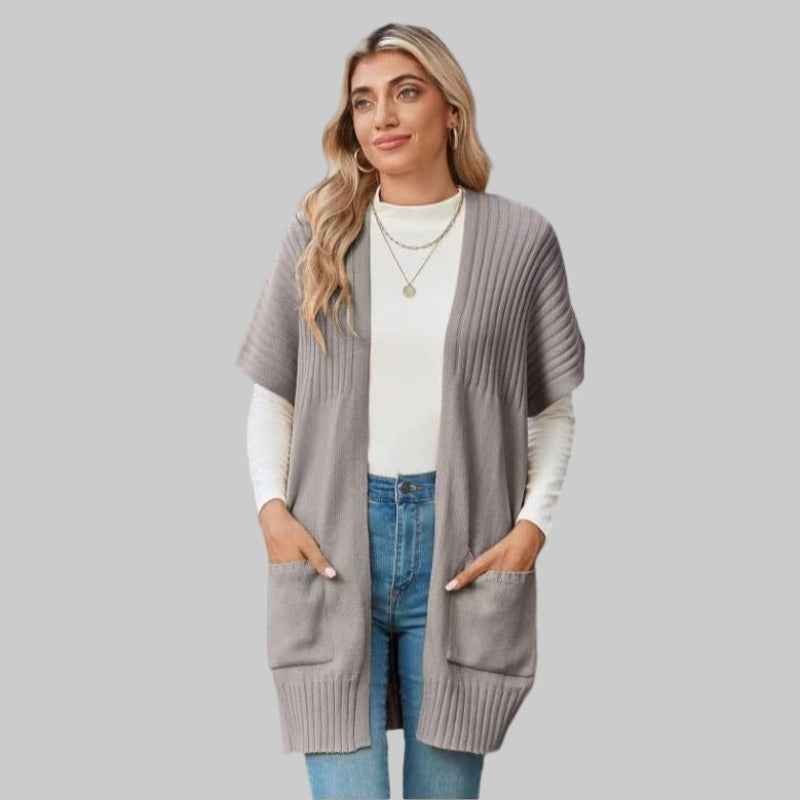 BREE™ leichte Strickjacke mit offener Front – müheloser Stil mit atmungsaktivem Tragekomfort