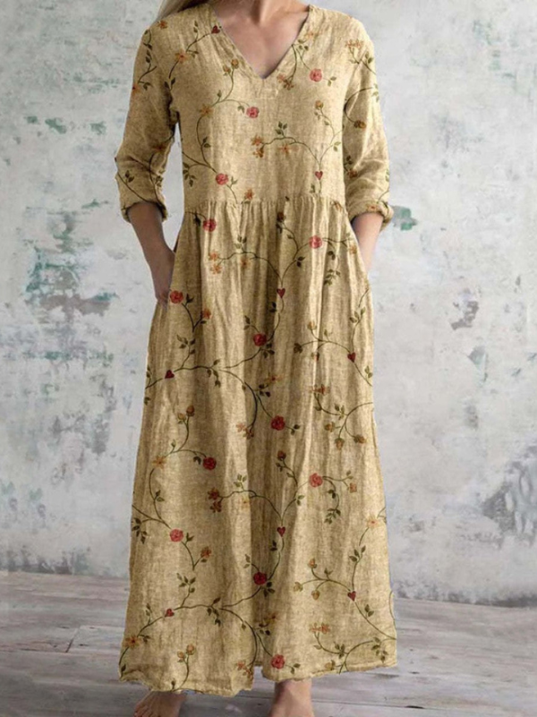 Loretta - Vintage-Print-Kleid mit Retro-Charme
