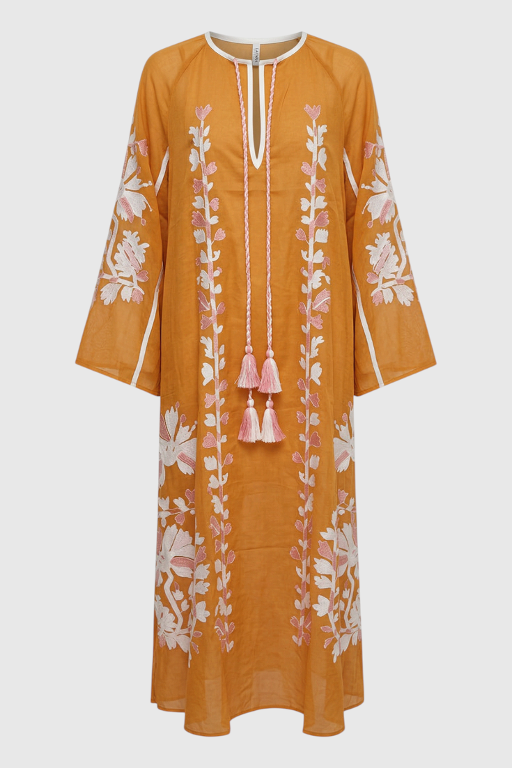Maxi-Boho-Druck-oversize-Kleid für einen bequemen und trendigen Stil