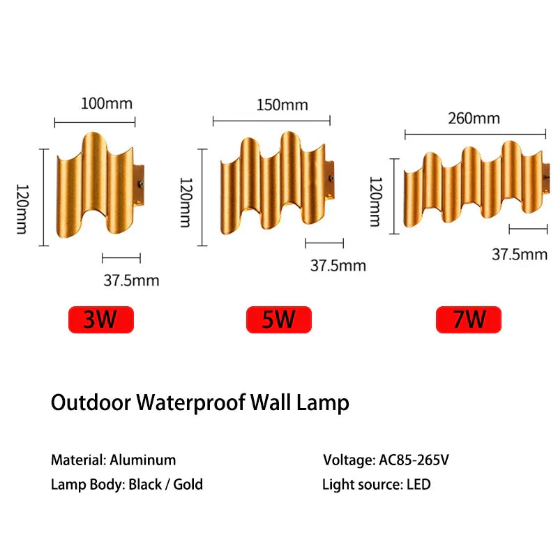 ElementGuard - Elegante und moderne Wandlampe aus Aluminium