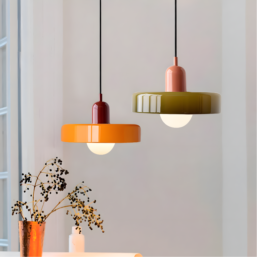 Pendelleuchte Glas für Esszimmer mit LED 2