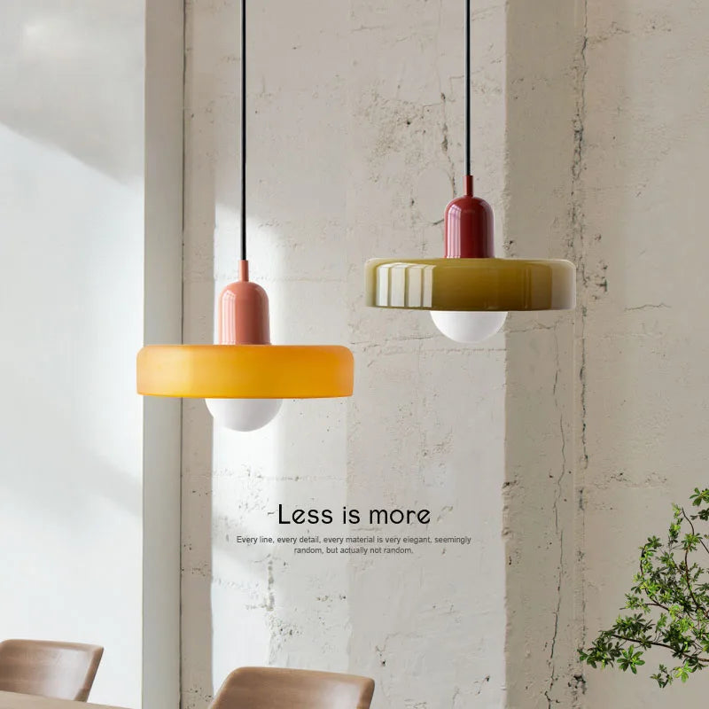 Pendelleuchte Glas für Esszimmer mit LED 3