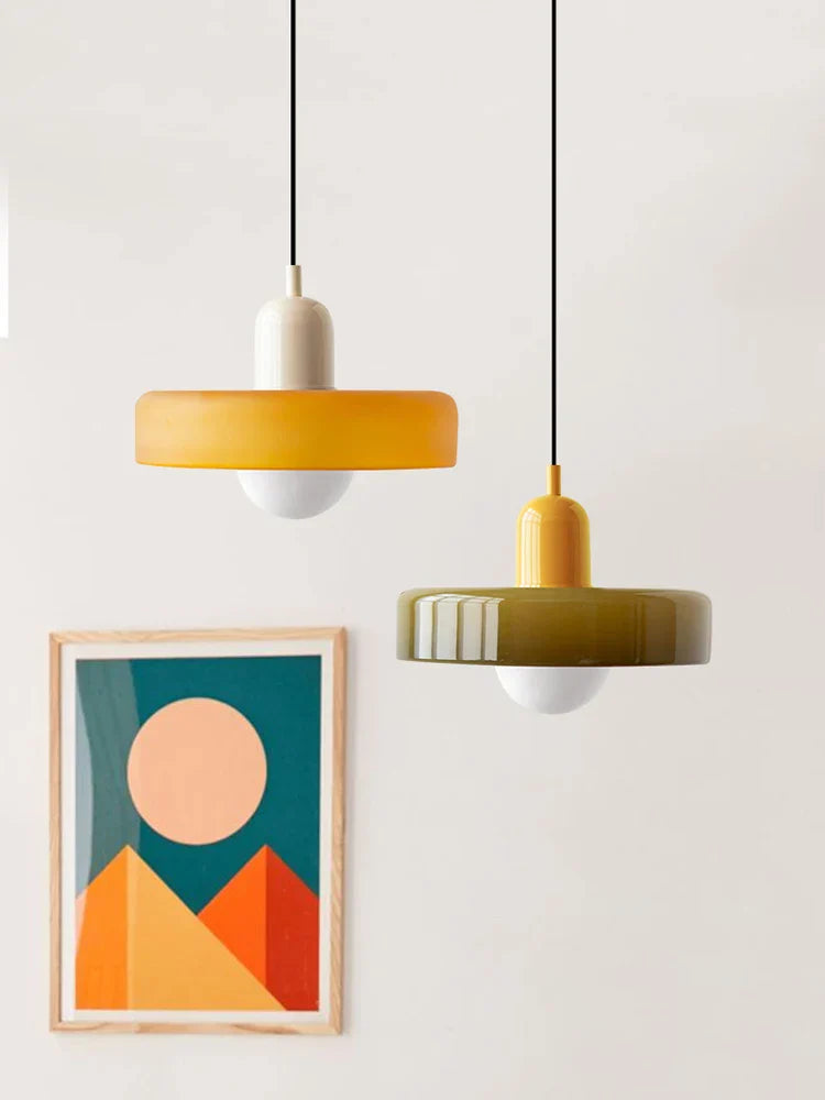 Pendelleuchte Glas für Esszimmer mit LED 4