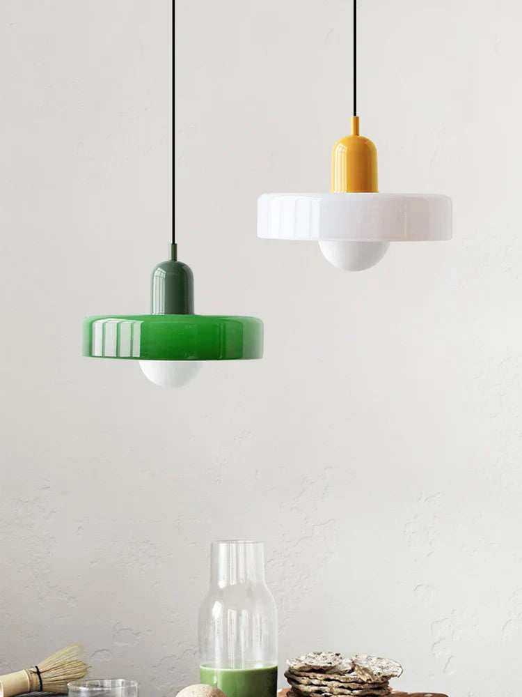 Pendelleuchte Glas für Esszimmer mit LED 5
