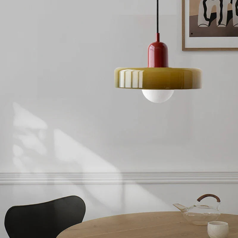 Pendelleuchte Glas für Esszimmer mit LED 6