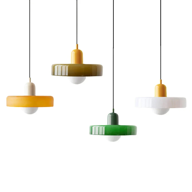 Pendelleuchte Glas für Esszimmer mit LED 7