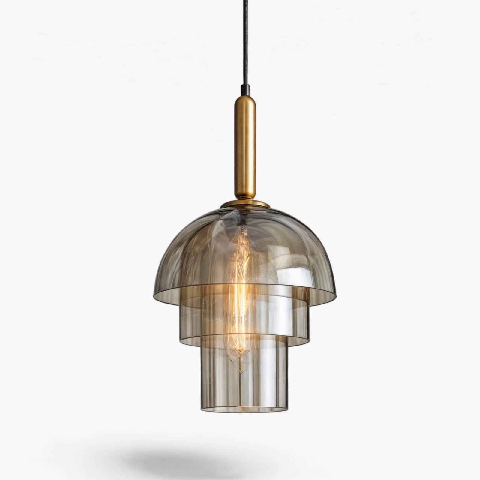 Pendelleuchte mit Glasdesign und E27-Sockel