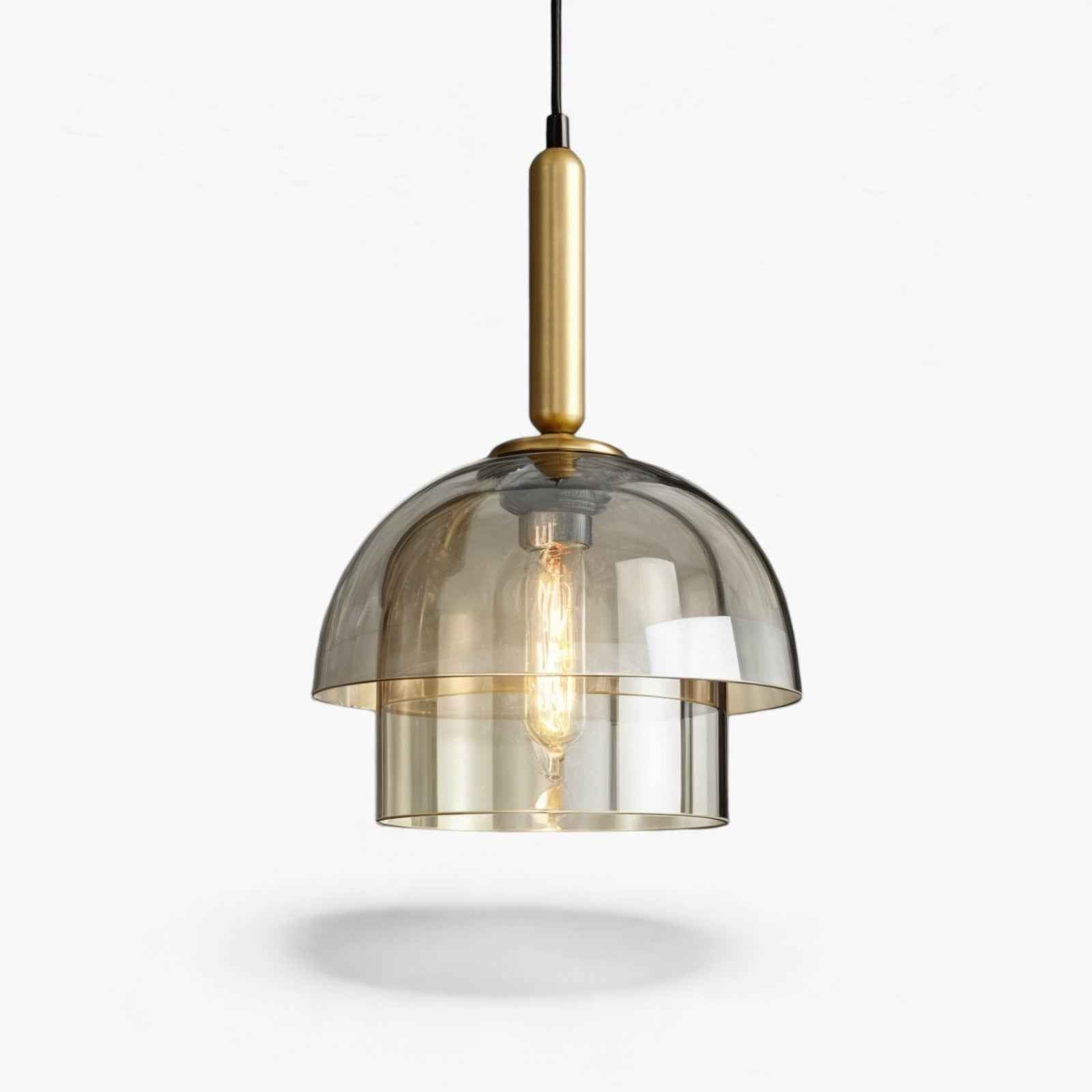 Pendelleuchte mit Glasdesign und E27-Sockel