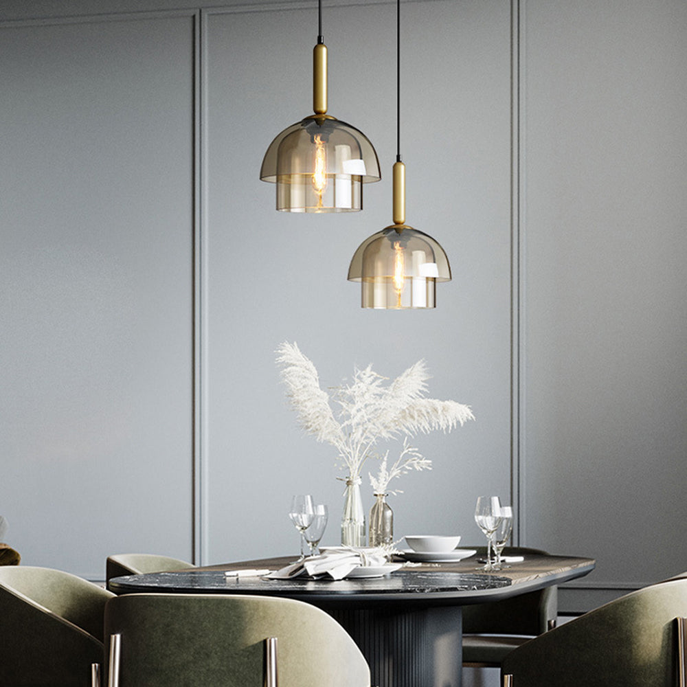 Pendelleuchte mit Glasdesign und E27-Sockel 7
