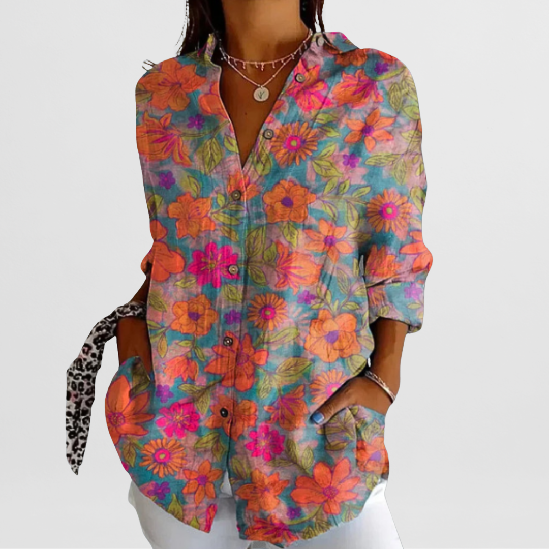 Philine – Locker geschnittene Printbluse 2