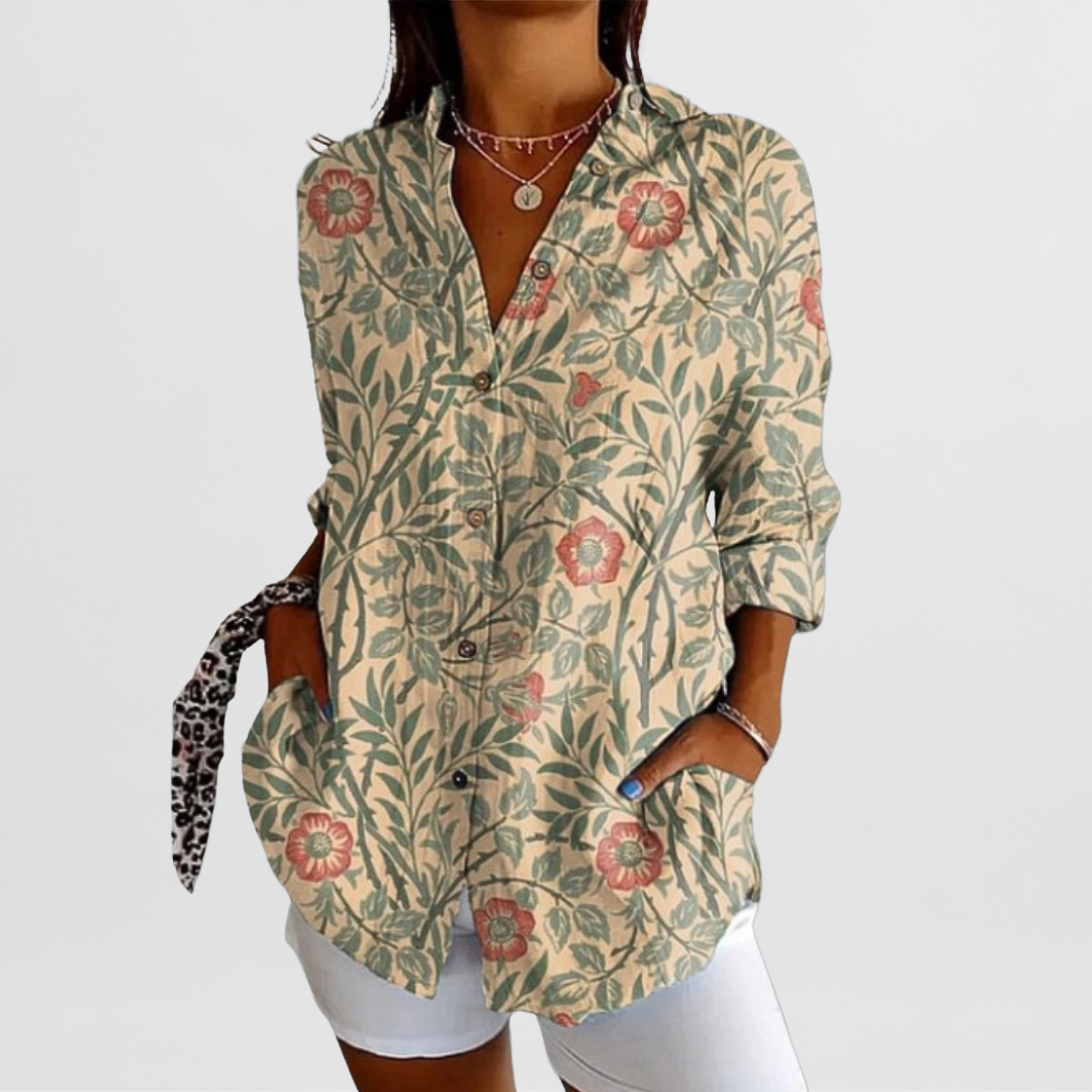 Philine – Locker geschnittene Printbluse 3
