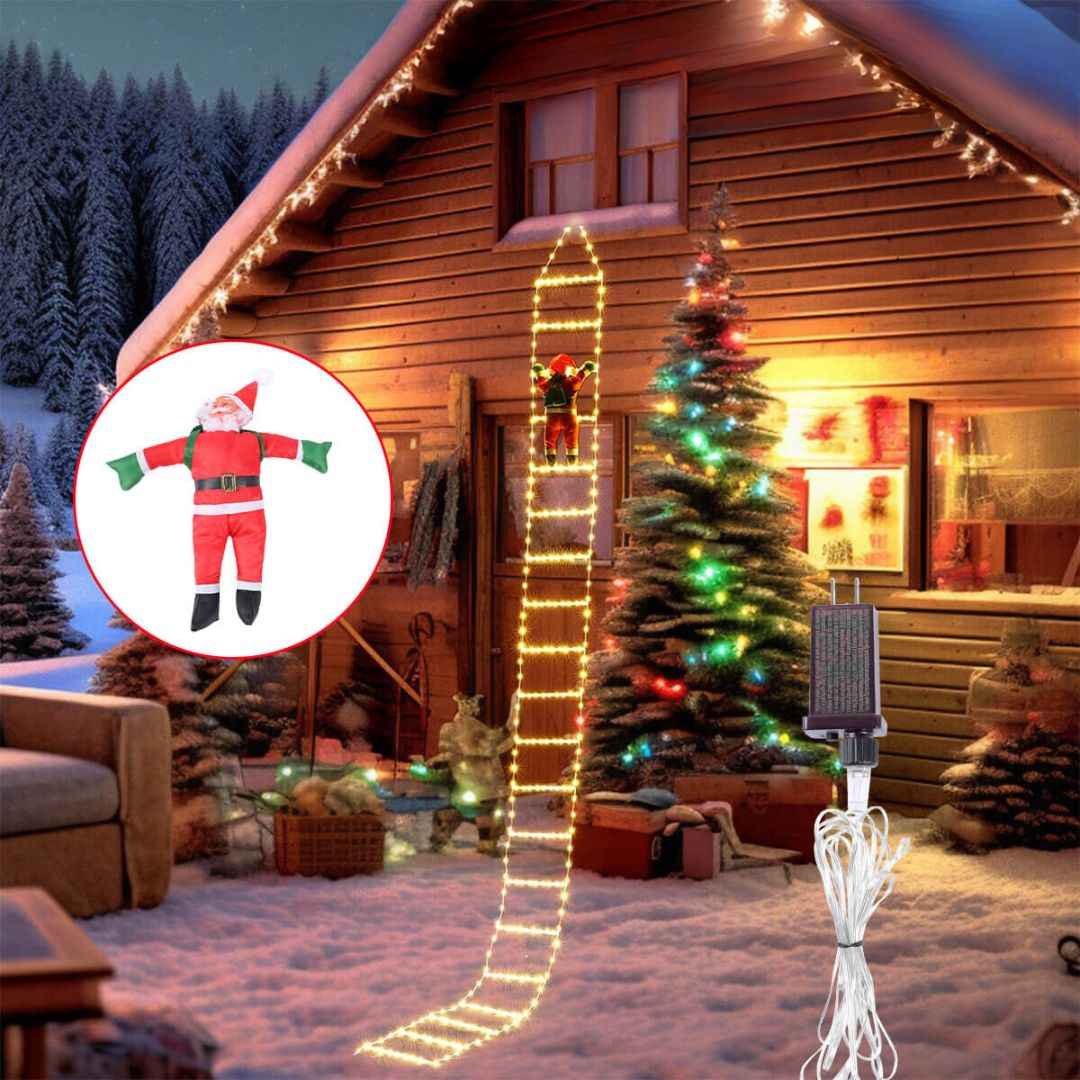 ClimbJoy - Festliche Weihnachtsmann-Kletterstange für das gemütliche Weihnachtsgefühl