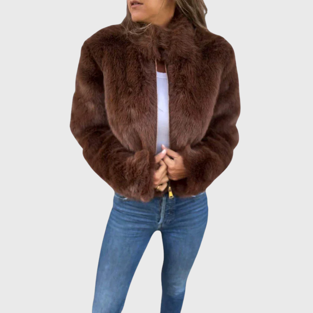 Giacca in pile termico Teddy Heather - ultra calda e accogliente
