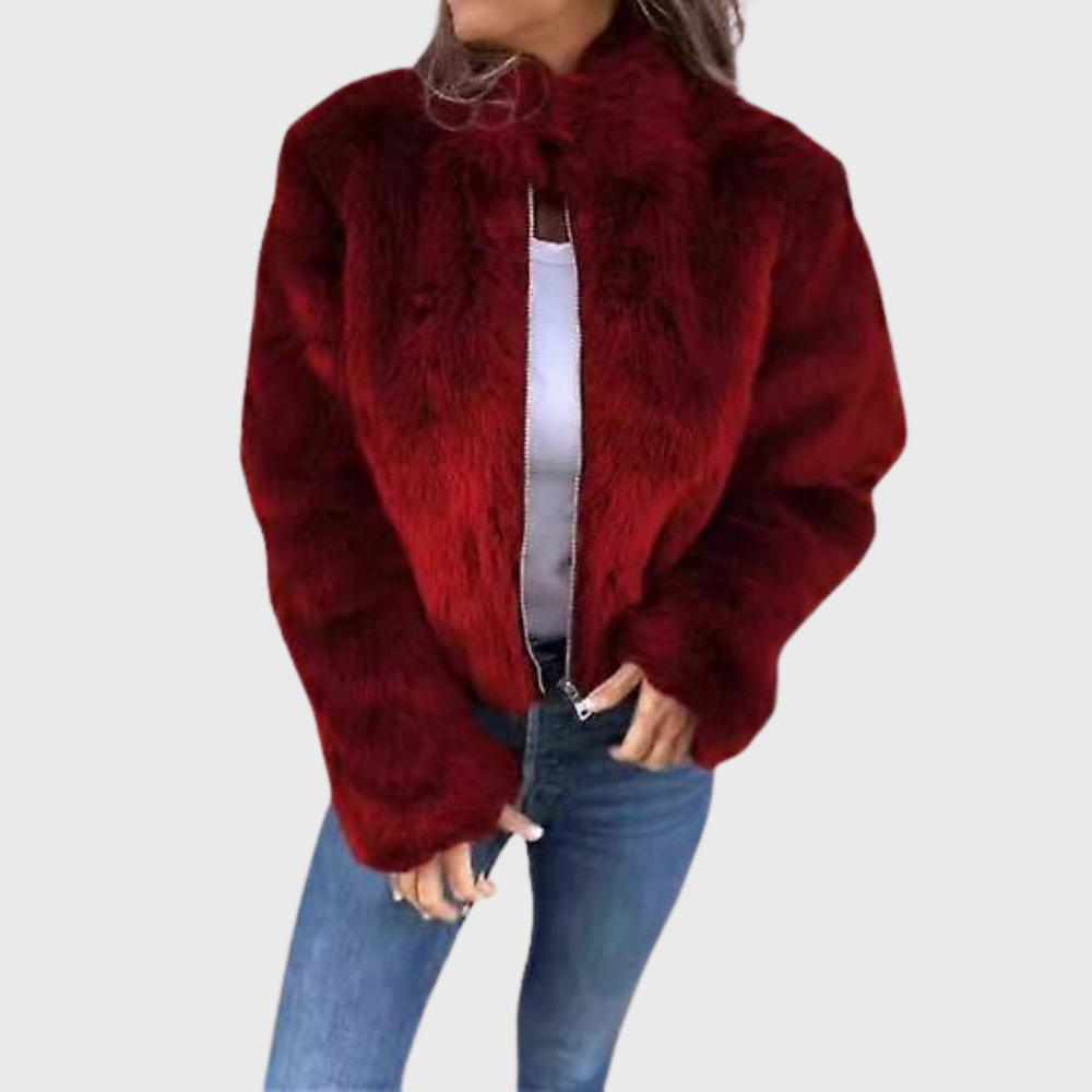 Giacca in pile termico Teddy Heather - ultra calda e accogliente