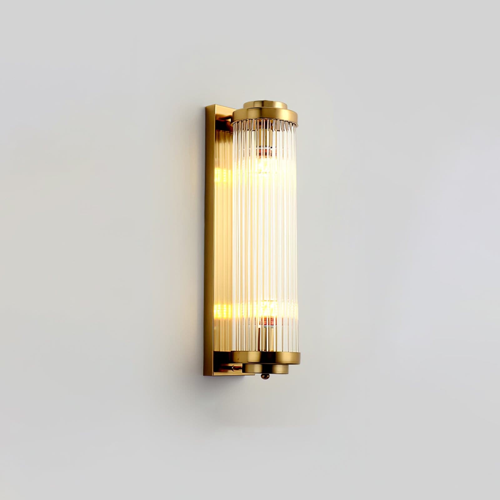 Elarisca - Charmante Vintage Gläserne Wandleuchte mit LED für einen Retro-Look