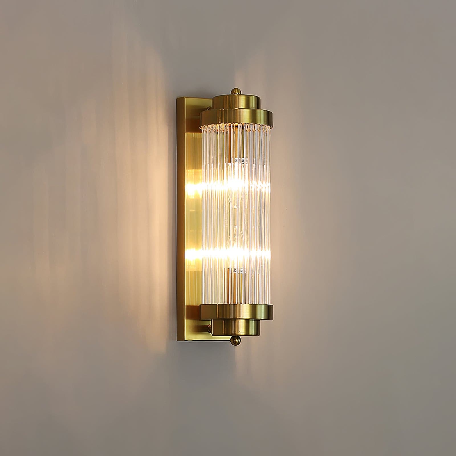 Elarisca - Charmante Vintage Gläserne Wandleuchte mit LED für einen Retro-Look