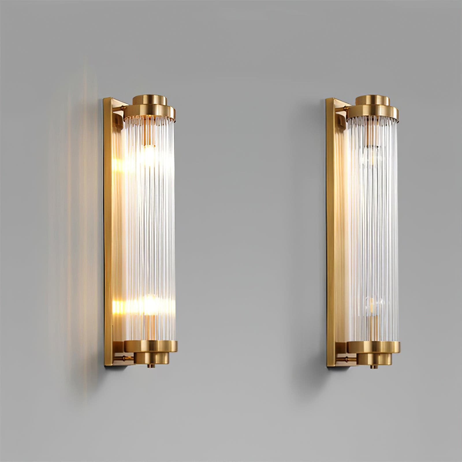 Elarisca - Charmante Vintage Gläserne Wandleuchte mit LED für einen Retro-Look