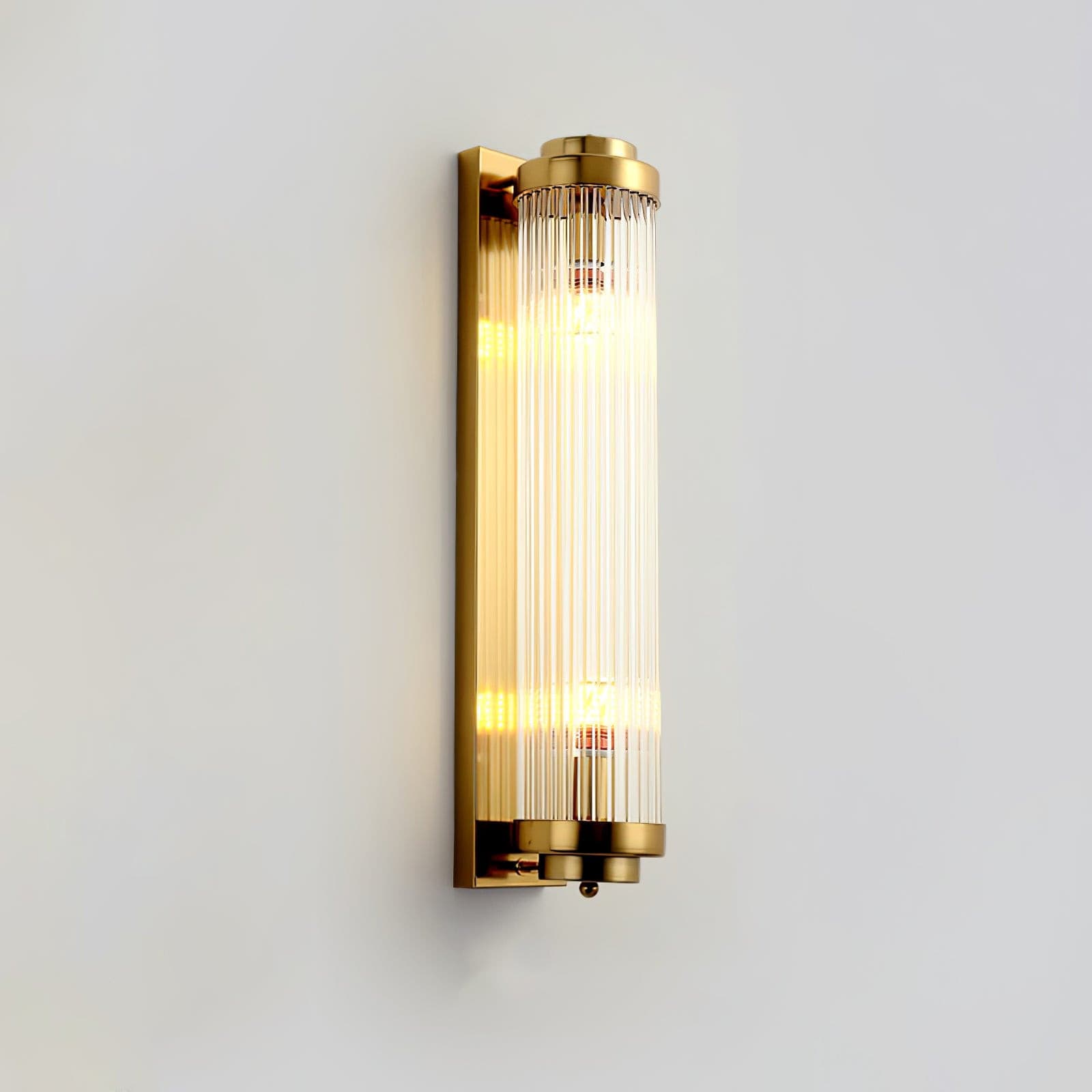 Elarisca - Charmante Vintage Gläserne Wandleuchte mit LED für einen Retro-Look