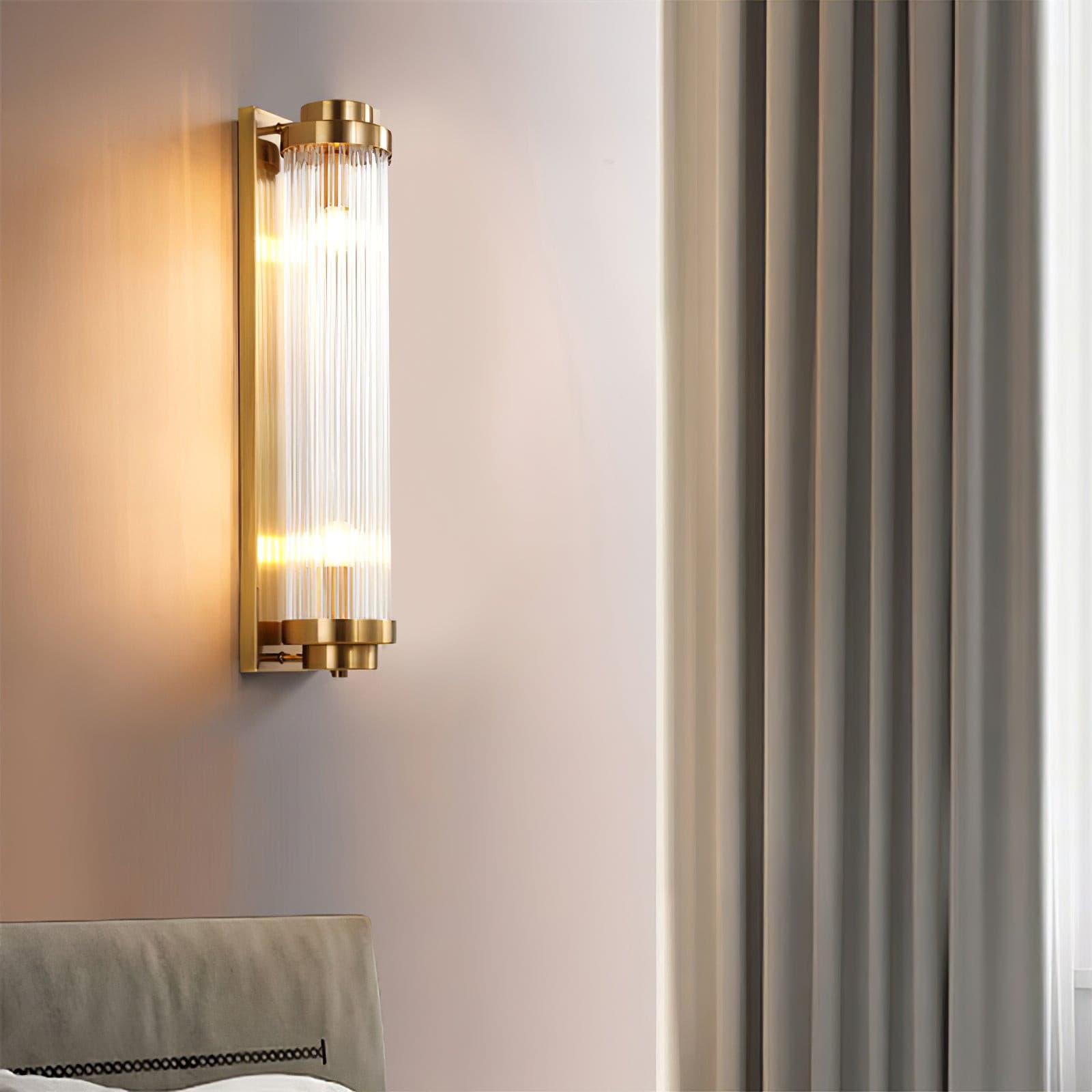 Elarisca - Charmante Vintage Gläserne Wandleuchte mit LED für einen Retro-Look